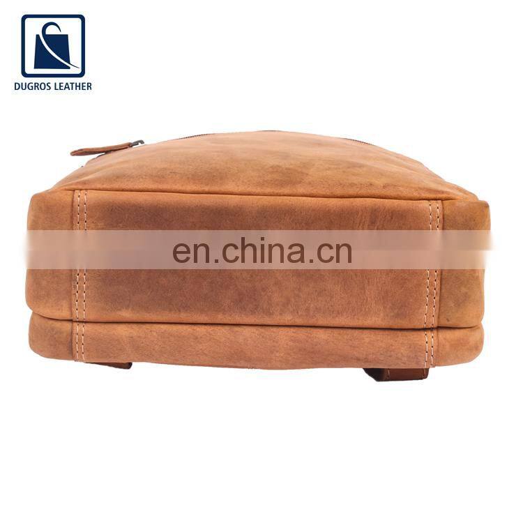 Unique Design Attractive Pattern Cotton Lining Zipper Closure Type Women Genuine Leather Backpack Bag Manufacturer