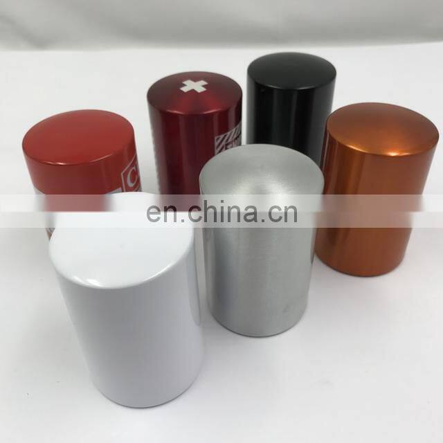 Custom Wholesale Beer Bottle Cap Catcher Metal Aluminum Automatic Bottle Opener
