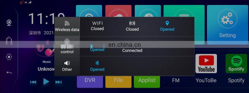 Car Surround Panoramic 4G android system car camera 10.26inch 1080P navigation gps DVR driving recorder with Smart Touch screen