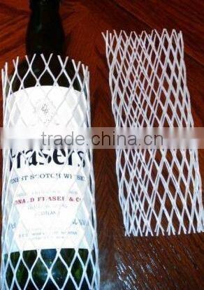 100% new HDPE milk white Extruded Wine Glass Bottle Protection Sleeve Net ( factory )