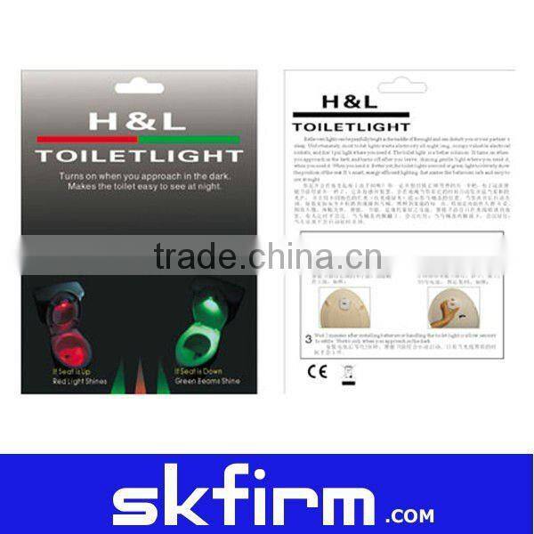 Bathroom infrared toilet light