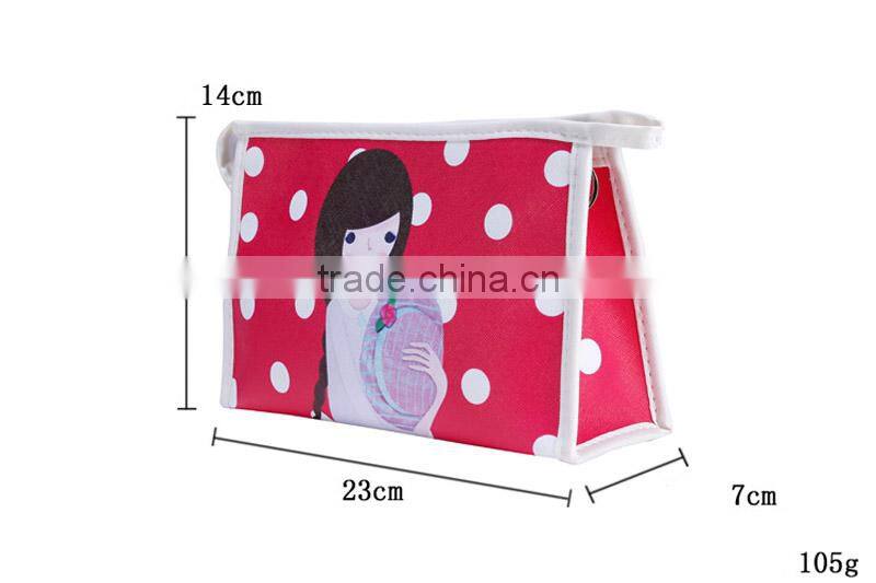 Digital printing female cosmetic bag lovely girl wholesale handbag bags online