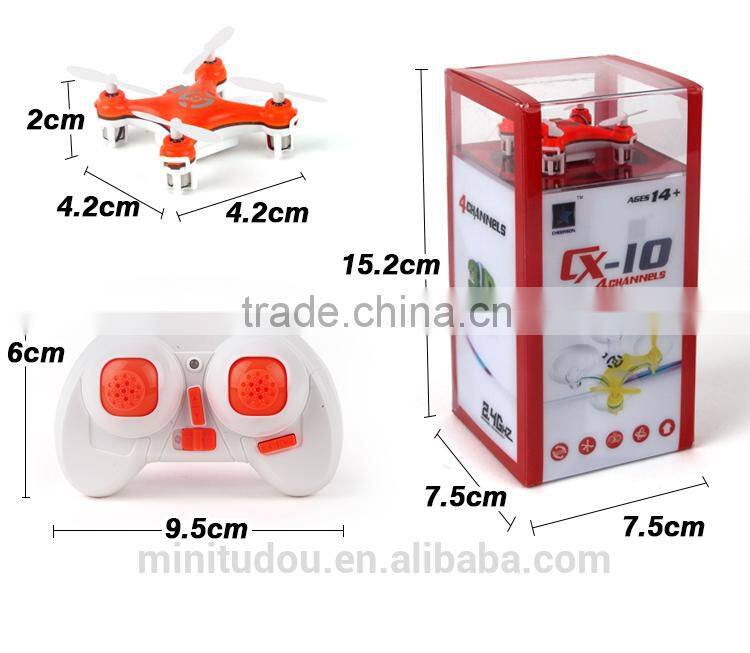 2014 New Cheerson Nano Quadcopter CX10 CX-10 Mini RC Quadcopter Hand Toy