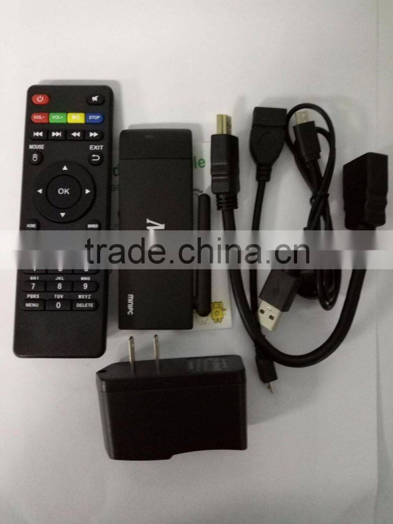 Amlogic S805 Quad Core MINI PC Android 4.4 1G 8G TV Box wifi M85 TV Stick with remote
