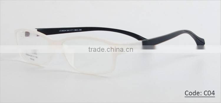 Latest TR90 full rim bright color stylish glasses frames for girls for men with changeable temple