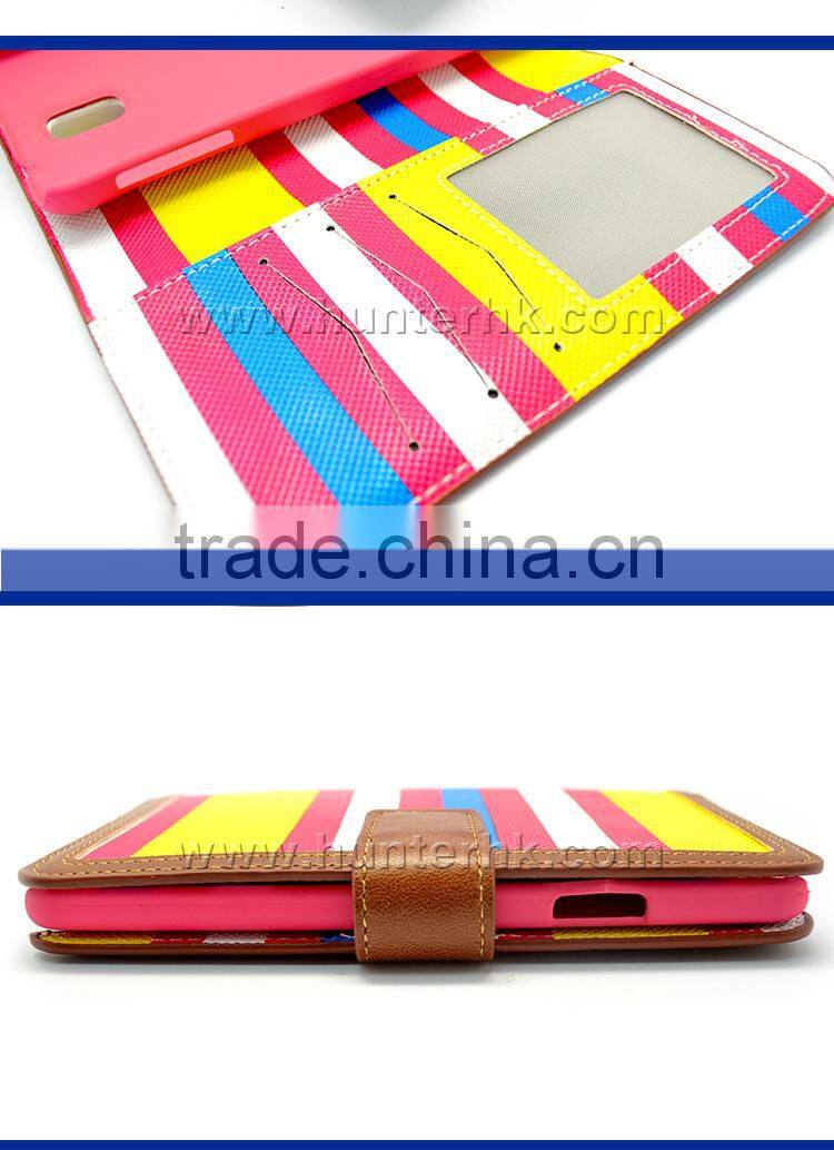 Newest Multicolored For Samsung Note3 Wallet Case