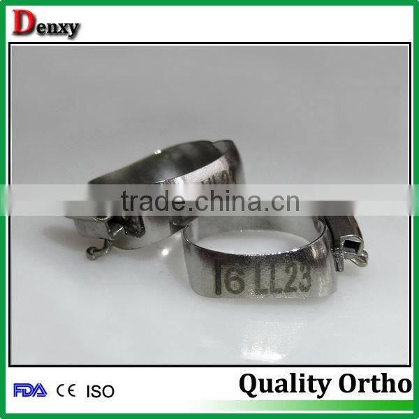 tube with sheath orthodontic band with cleat