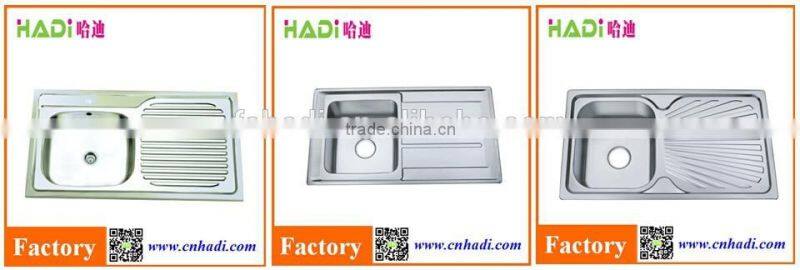 single bowl sinks stainless steel kitchen sink with drainboard HD9050