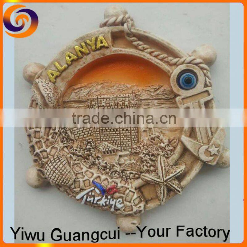 2016 new turkey souvenir custom design fridge magnet