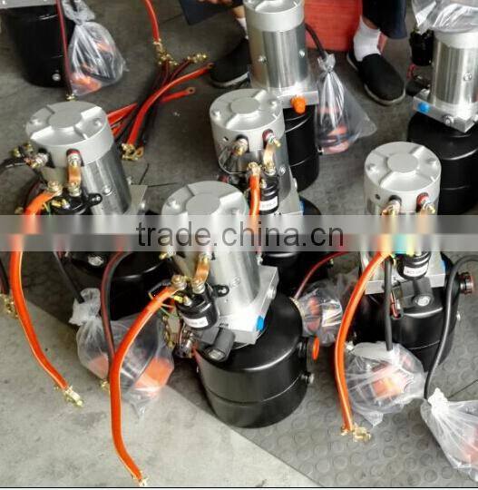 wireless remote control 12v hydraulic power units for 12 ton trailers