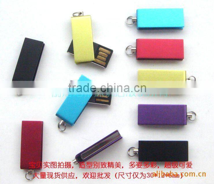 Hot selling 8gb Metal mini usb flash drive 2.0 with cheapest price