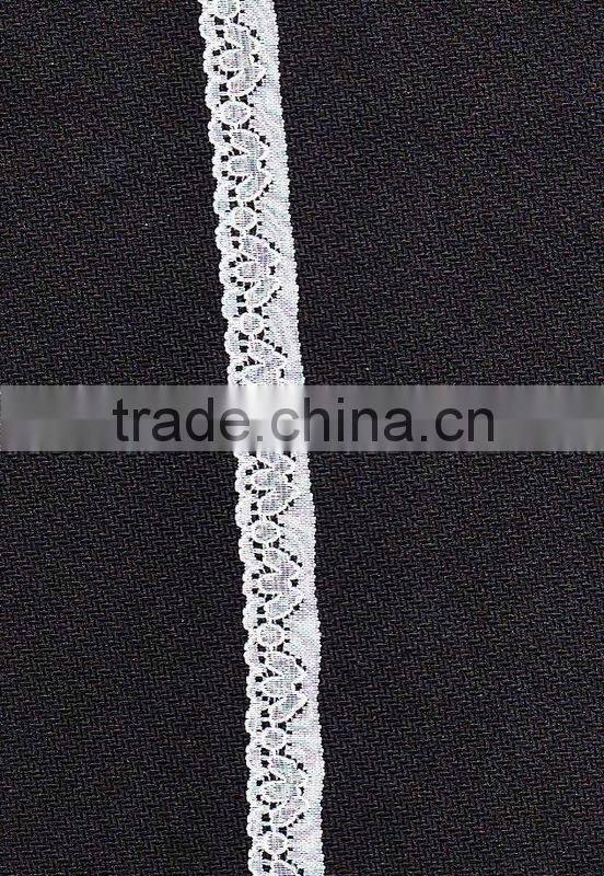 Top quality beautiful stretch lace stocks in white color