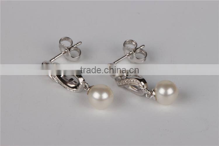 New Fashion High Quality pearl 925 thailand Silver Earring