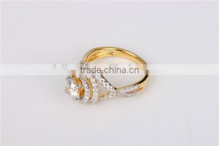 Latest beauty design diamond ring flower shape 925 silver cz ring