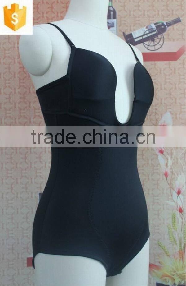 2016 sexy black u type special design shapewear/corset