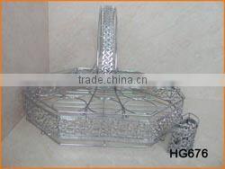 HG676 Wire Made Square Shape Cup Rack 16pcs