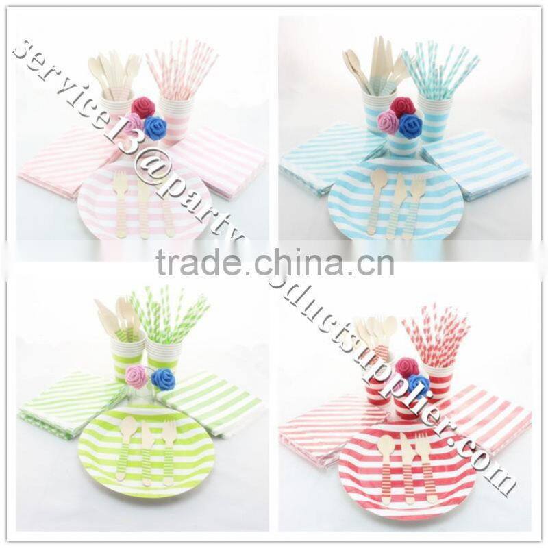 Wedding Decoration Baby Pink Party Tableware