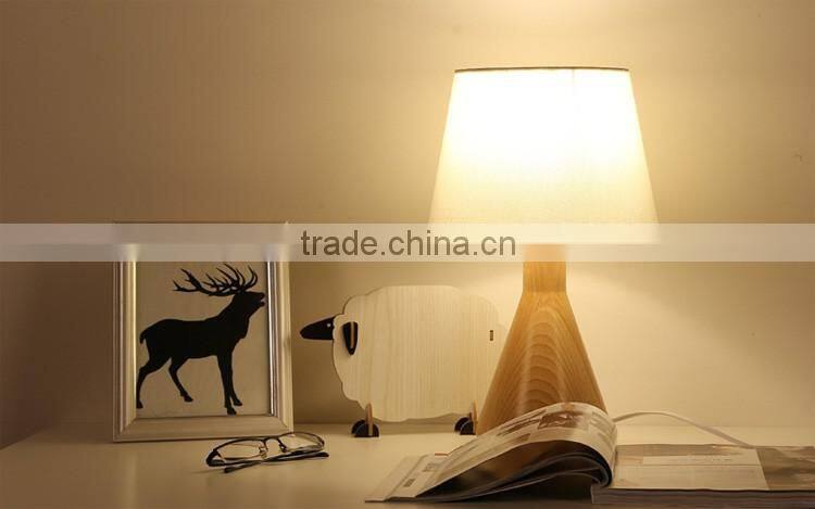 Modern Solid Wood Base Light Table Lamp Small Decorative LED Wood table lamp LED Wood table Light JK-879-19
