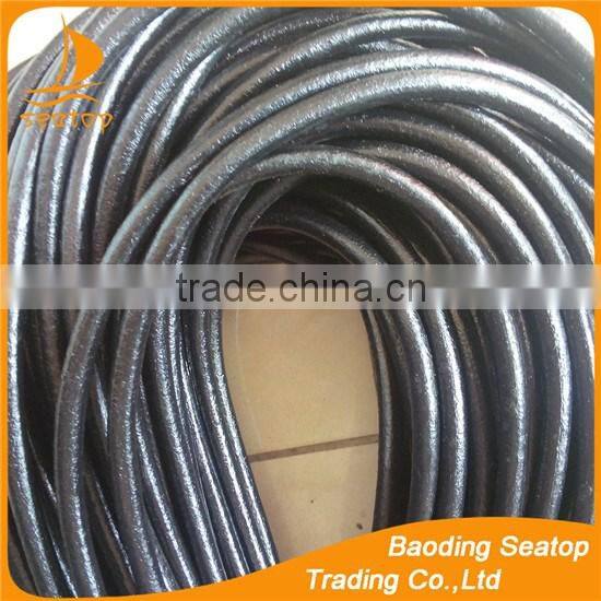 6mm round leather cord paracord bow ties for dolls