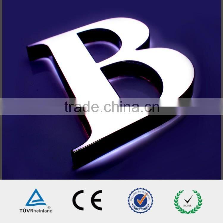 fashionable outdoor programmable alphabetical led lighting letter sign