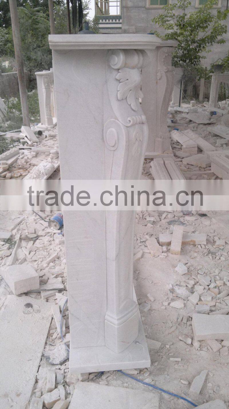 stone marble fireplace mantel