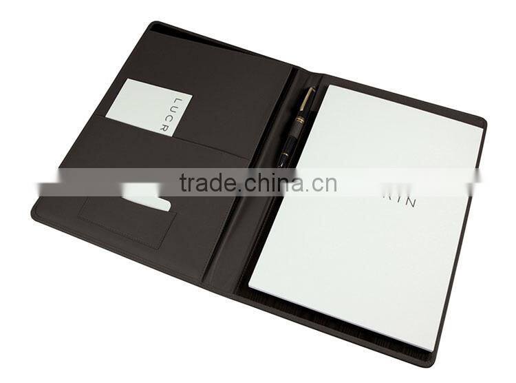 A4 Portfolio folder With Notepad and documents bag high quality business pad holder, Simple portfolio