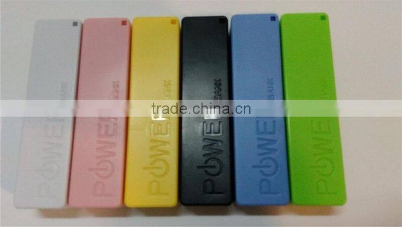 Perfume 2600mAh External Battery Pack single cell Power Bank Charger 5V 1A output for Apple