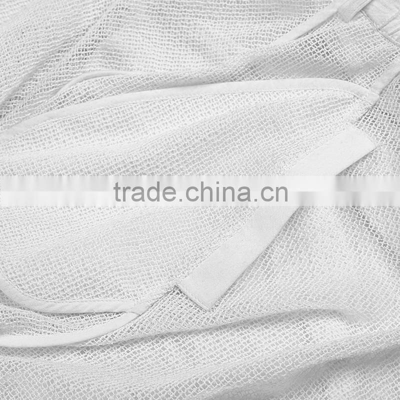 PQ-149 PUNK Women's White Shortl Crochet Bat Irregular Mesh Skirt