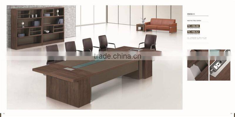 Best selling conference table specifications with white steel frame