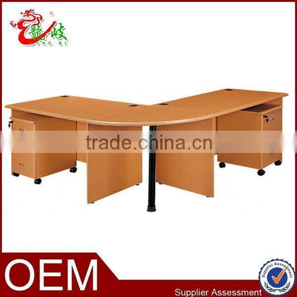 modern popular perfect design L shape office table for 2 person classic furniture F876