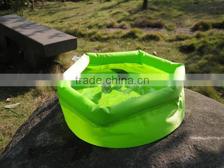 Outdoor camping travel tourism folding inflatable foot basin