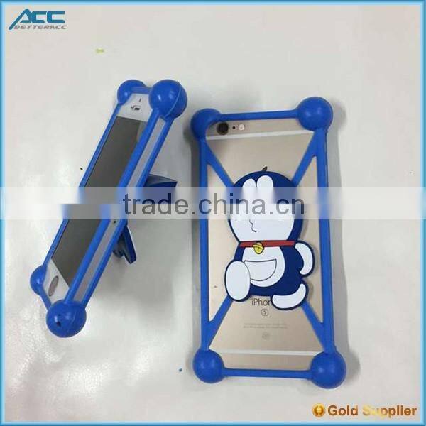 Customized Colorful Universal Silicon Bumper Case Holder