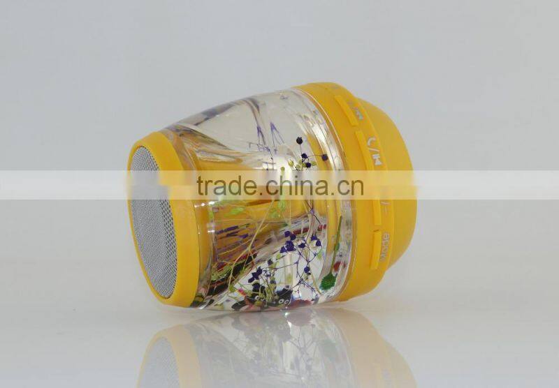 Wholesale Newest Liquid Speaker Mini Portable Capsule Travel Mobile Pocket Speaker With Rechargeable Battery