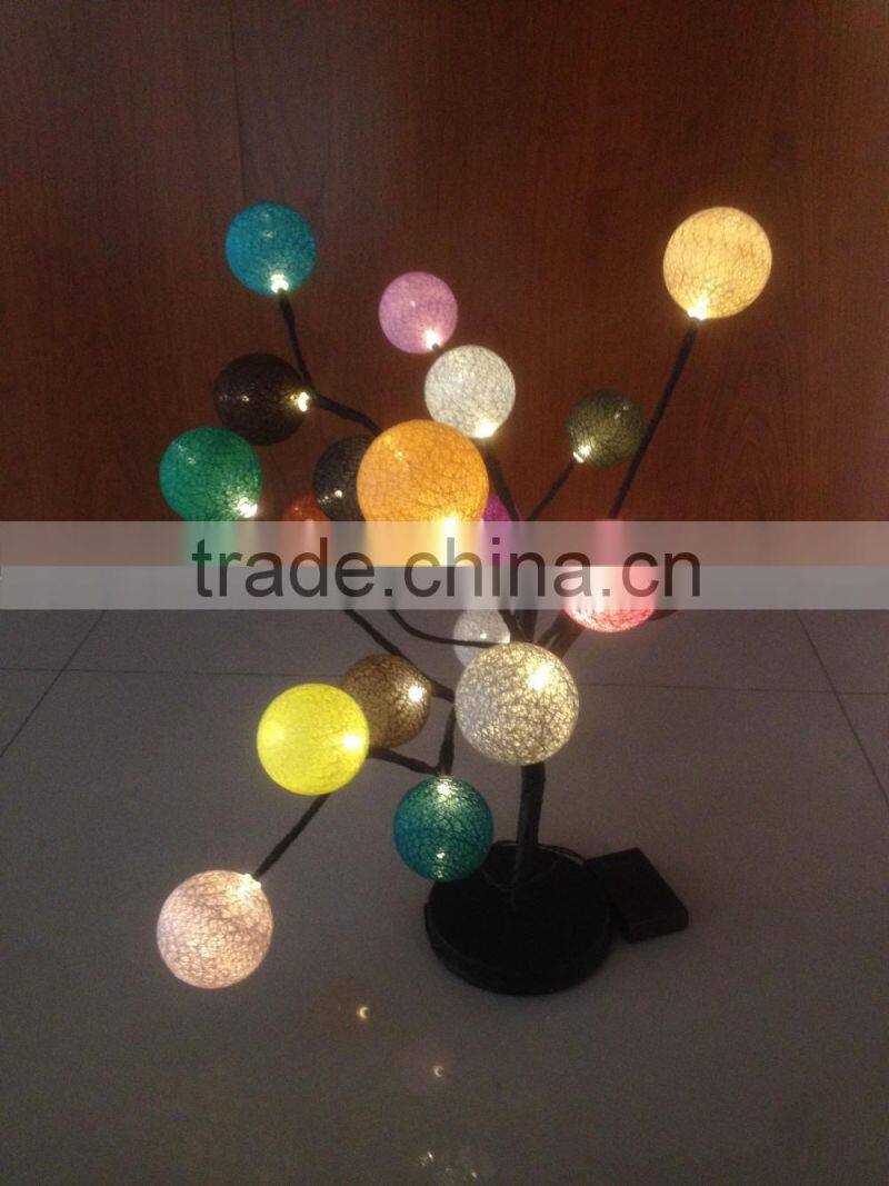 12V 4.5V battery led tree light color changing led magic ball light