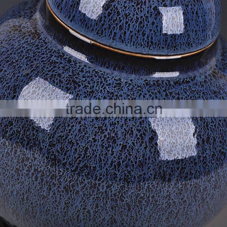 Antique Jingdezhen porcelain ceramic garlic storage jar for flower tea leave