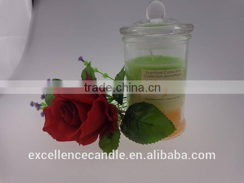 glass jar candle soy wax candle