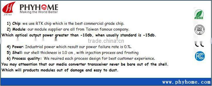 101001000M Dual fiber media converter