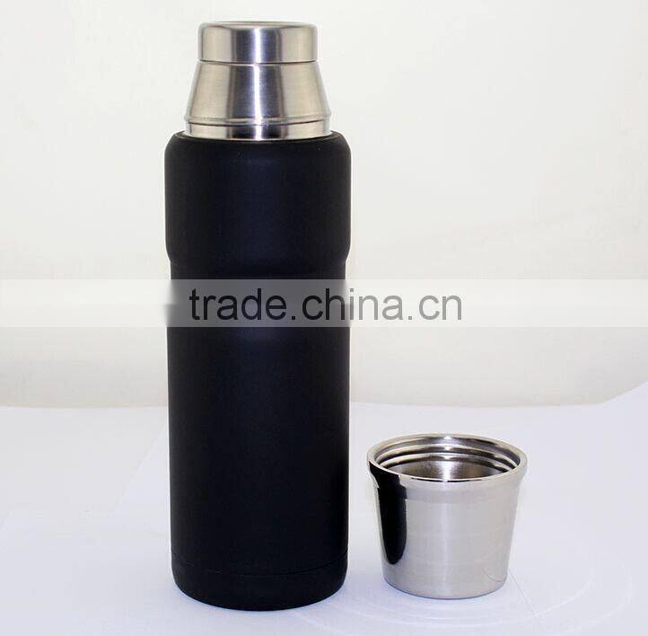 2015 New style Double wal 18/8 stainless steel vacuum insulation Thermos flask(whole stainless steel)