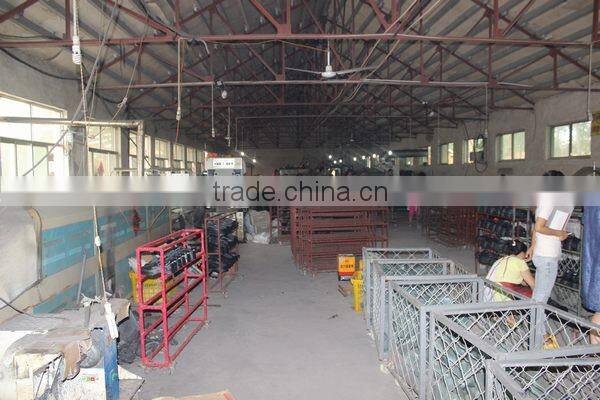 Middle cut safety shoe with steel toe and steel plate, HW-2034