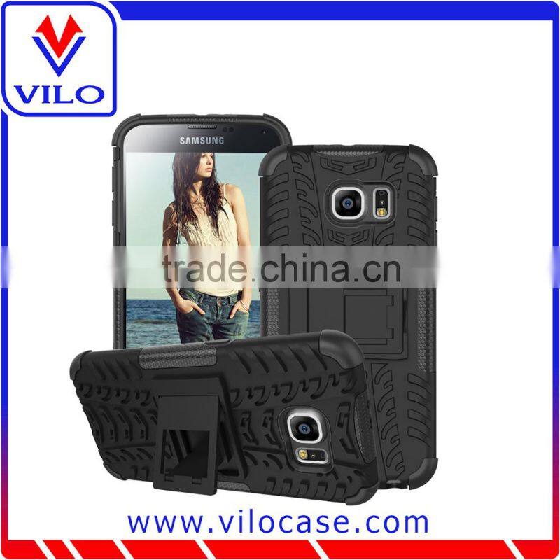 Alibaba in france PC + Silicone combo case for Samsung Galaxy S6