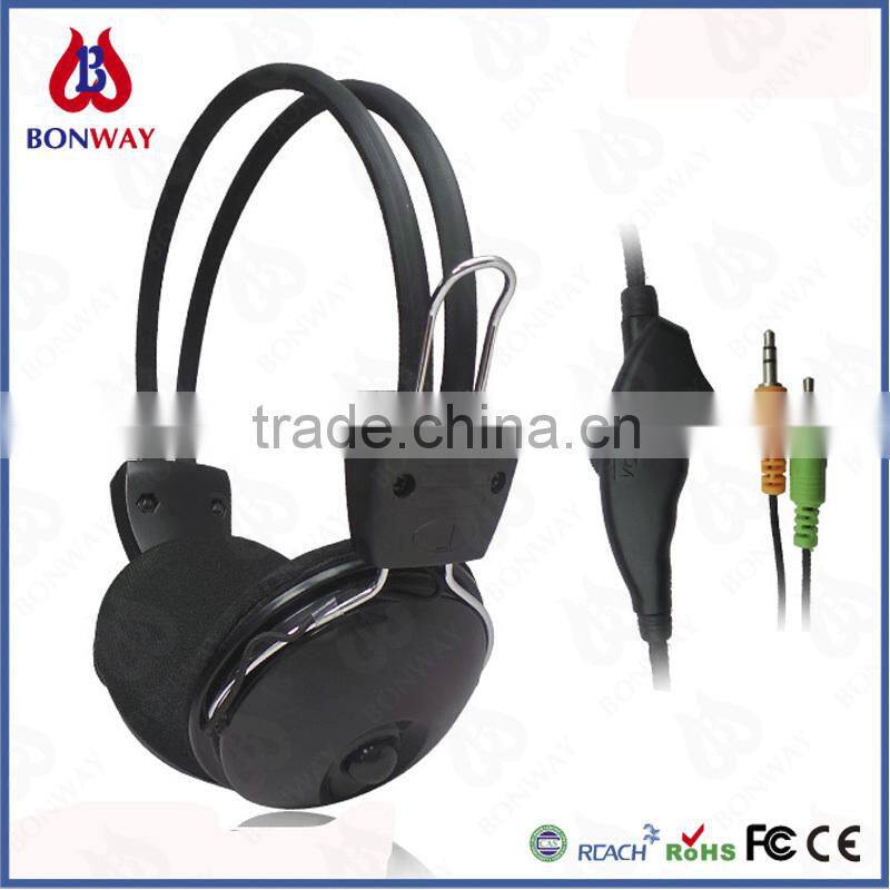 hot selling tablet headphones with 2 plugs
