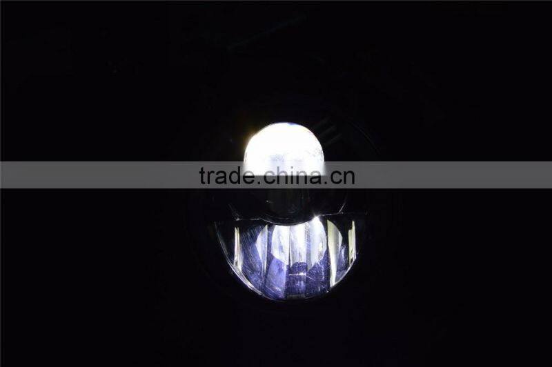 7" H4 LED Light Projector Headlight With White DRL Yellow Turn Signal For Harley Motorcycle , wrangler, TJ, landrover 7inch