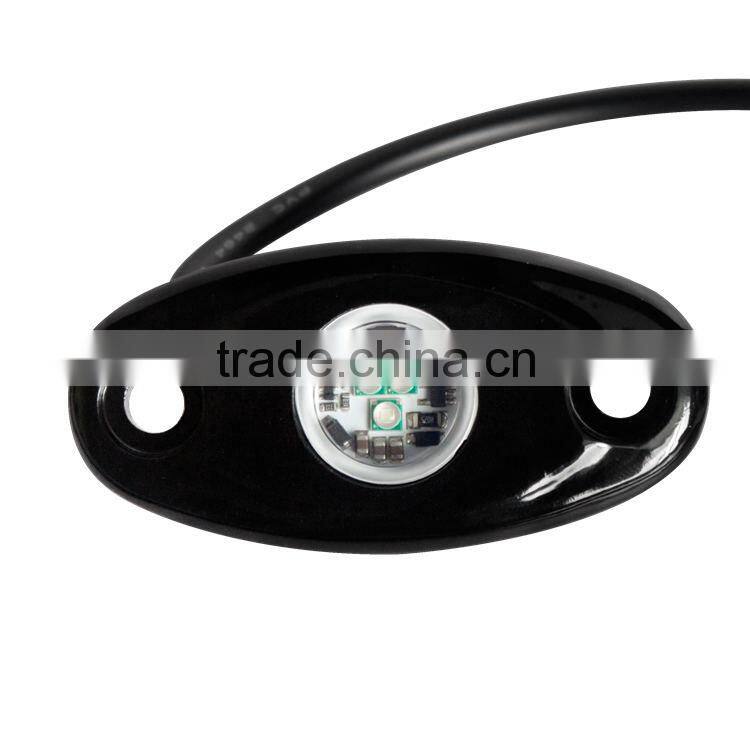 New products car led deck light kit five colors 12v mini led rock light 2inch led vessel deck light