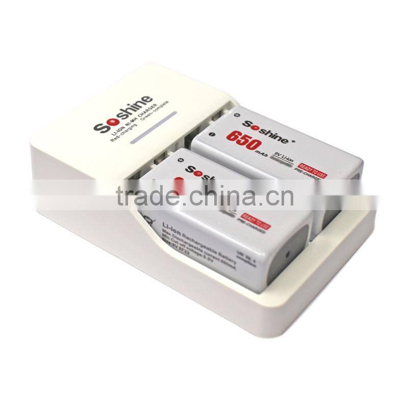Soshine Li-Po battery 650mAh 6f22 9v high power battery for micphone