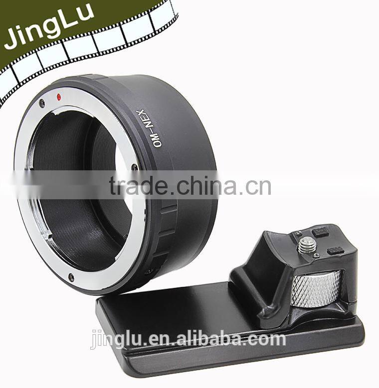 lesn adapter ring with long tripod for Olympus OM lens to S ony NEX-3 NEX-5 E mount