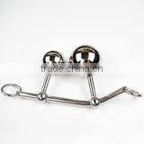 Adult Anal Sex Toy Anal Plug 2 Size Hollow Ball Anal Hook Steel Fetish Chastity Gay