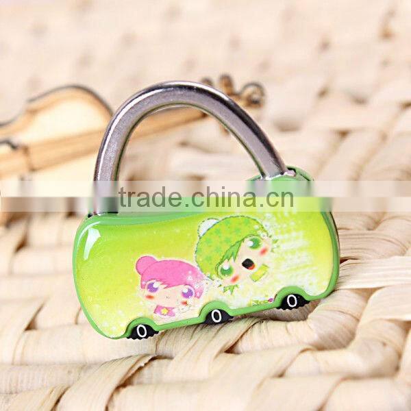 High quality fashion mini security combination lock suitcase bag combination lock