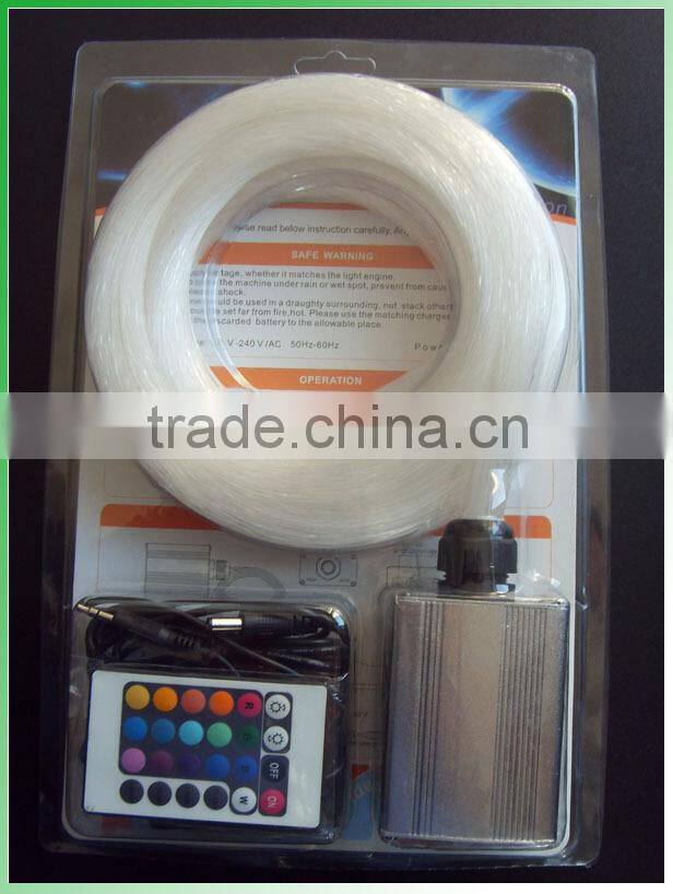 RGB colorful LED plastic Fiber Optic Star Ceiling Kit Light sky star ceiling light