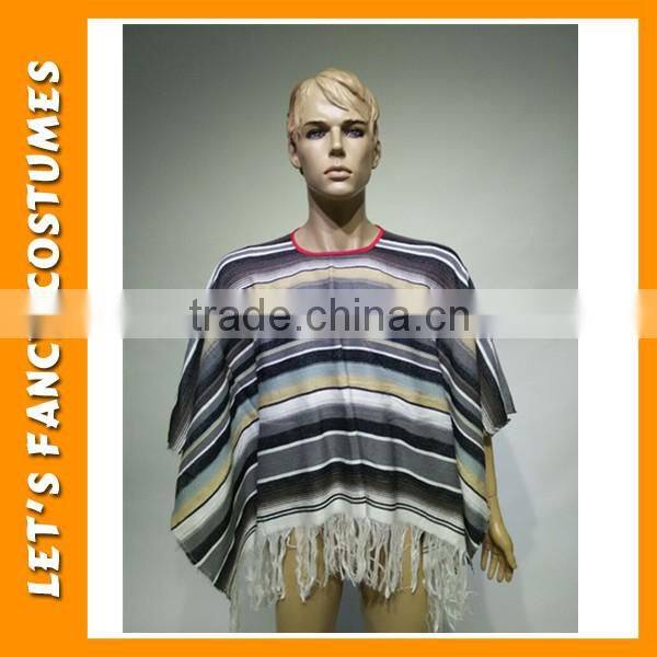 Wholesale Discount colorized knitted cashmere Mexico Party adult Poncho PGPF0023