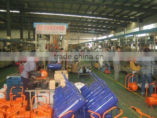 Bellt driven one stage 20HP oil lubricated piston mobile air compressor